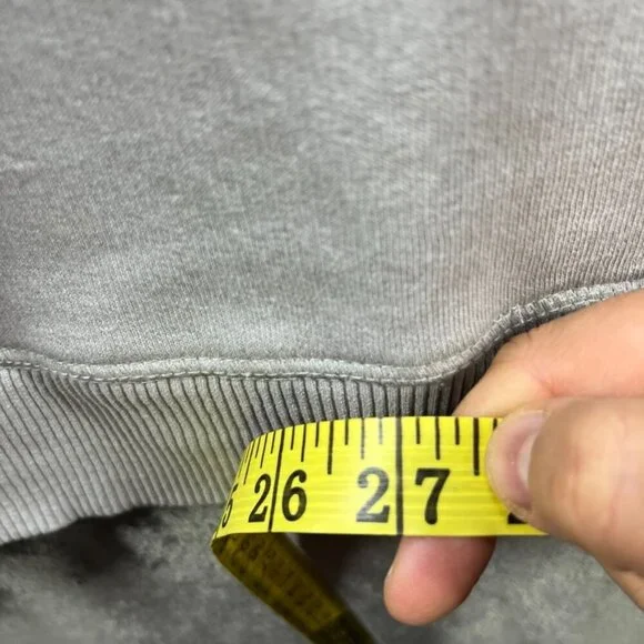 River Island Sweater Adult Medium Gray Jumper Pullover Sweatshirt Pockets Cotton - Picture 7 of 7